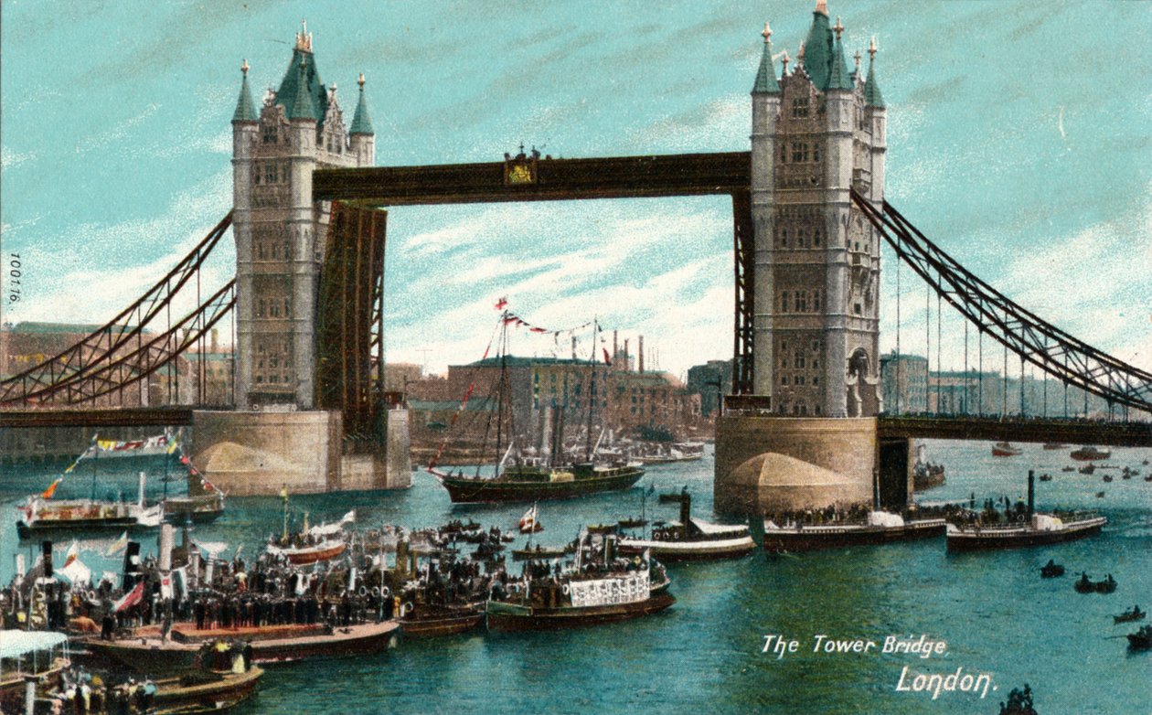 タワーブリッジ、ロンドン、c1910 作： 不明