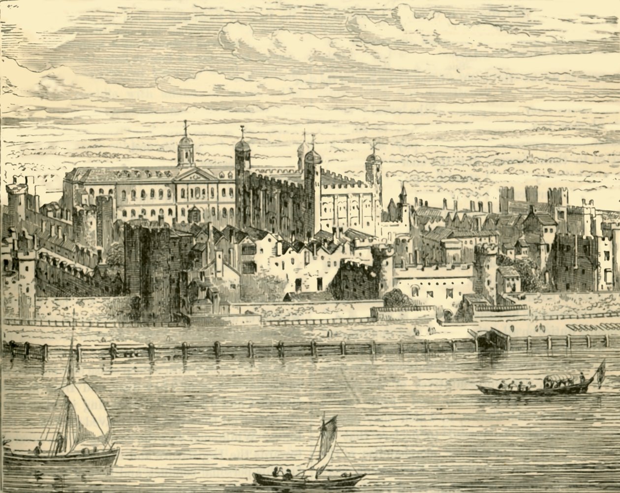 ロンドン塔、1890年。 作： 不明
