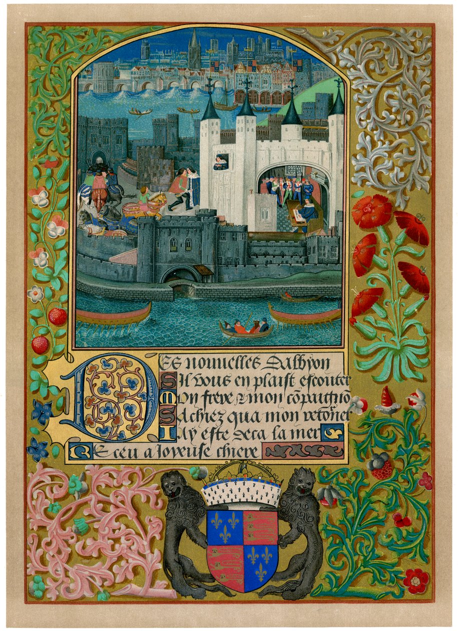 ロンドン塔、ロンドン橋、c1500、c1901 作： 不明
