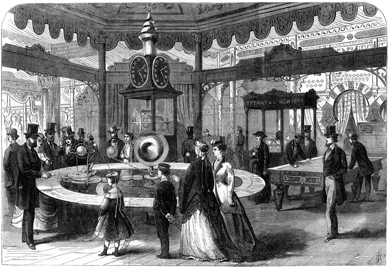 1867年のパリ国際展示会の米国部門 作： 不明