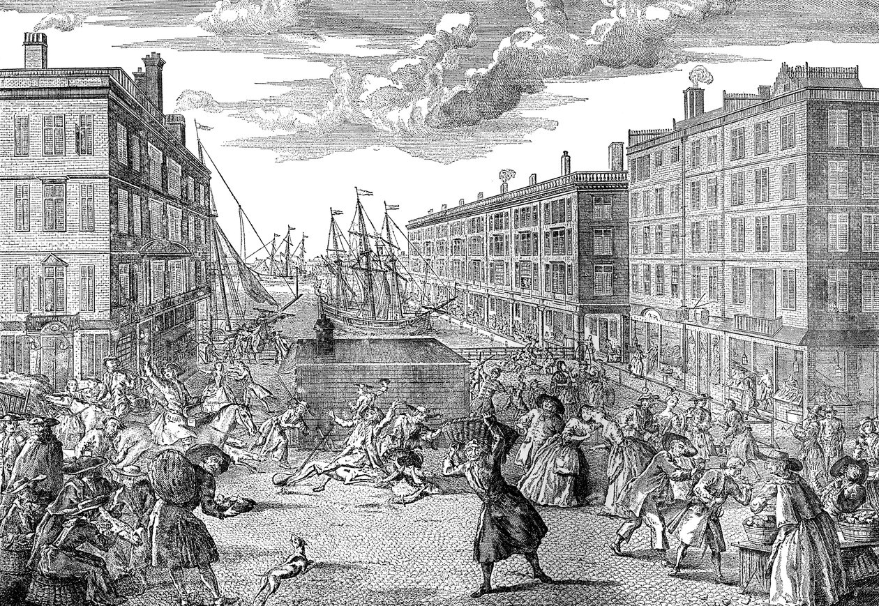 ビリングスゲートの見解とユーモア、1736年 作： 不明