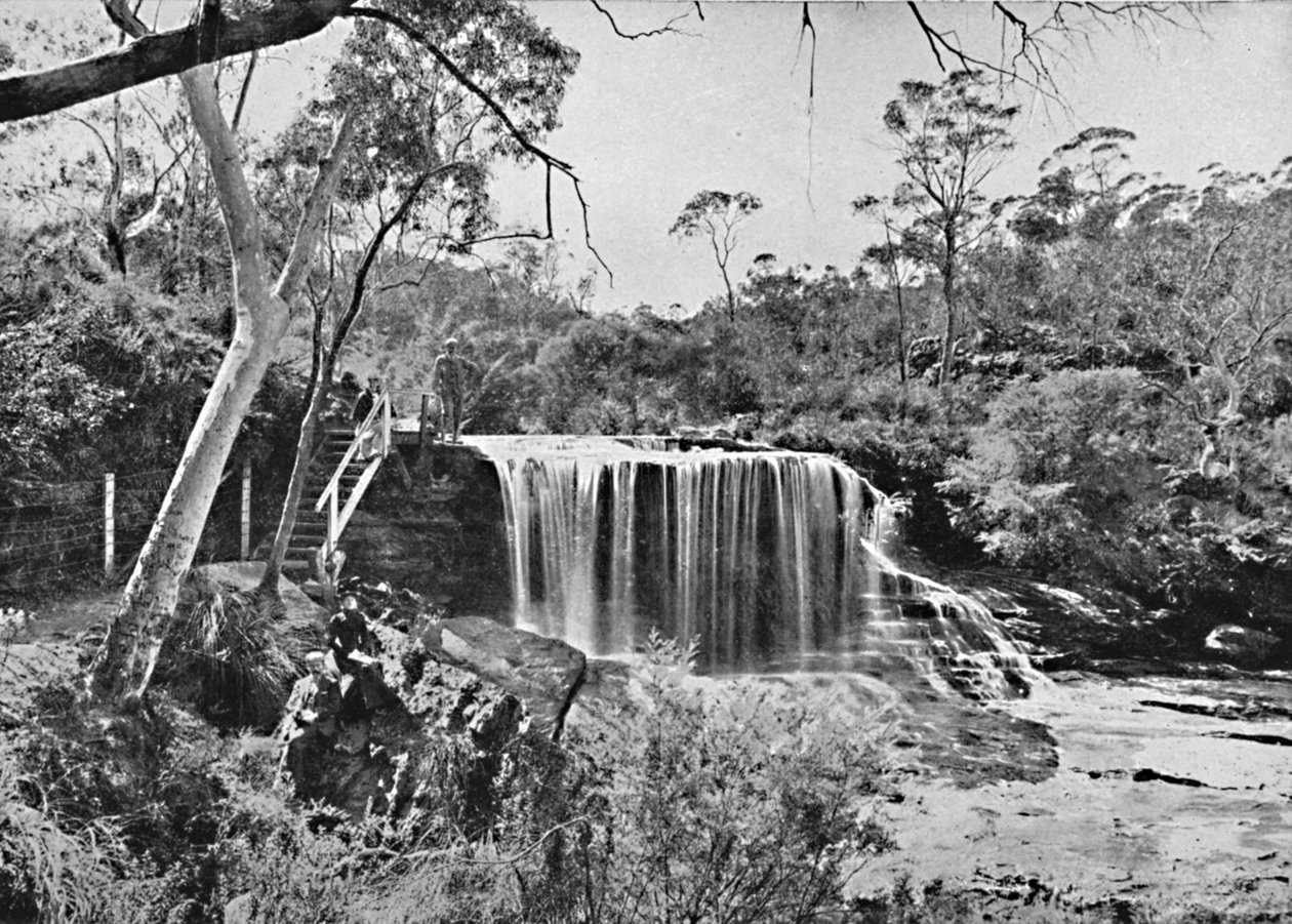 ウェントワースフォールズのウィーピングロック、ブルーマウンテン、c1900。 作： 不明