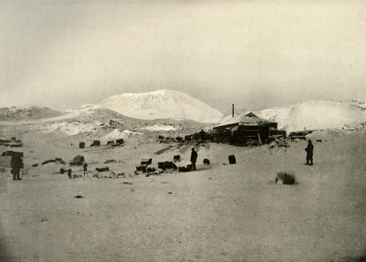 冬の四分の一。エレバス山を背景に、c1908、1909 作： 不明