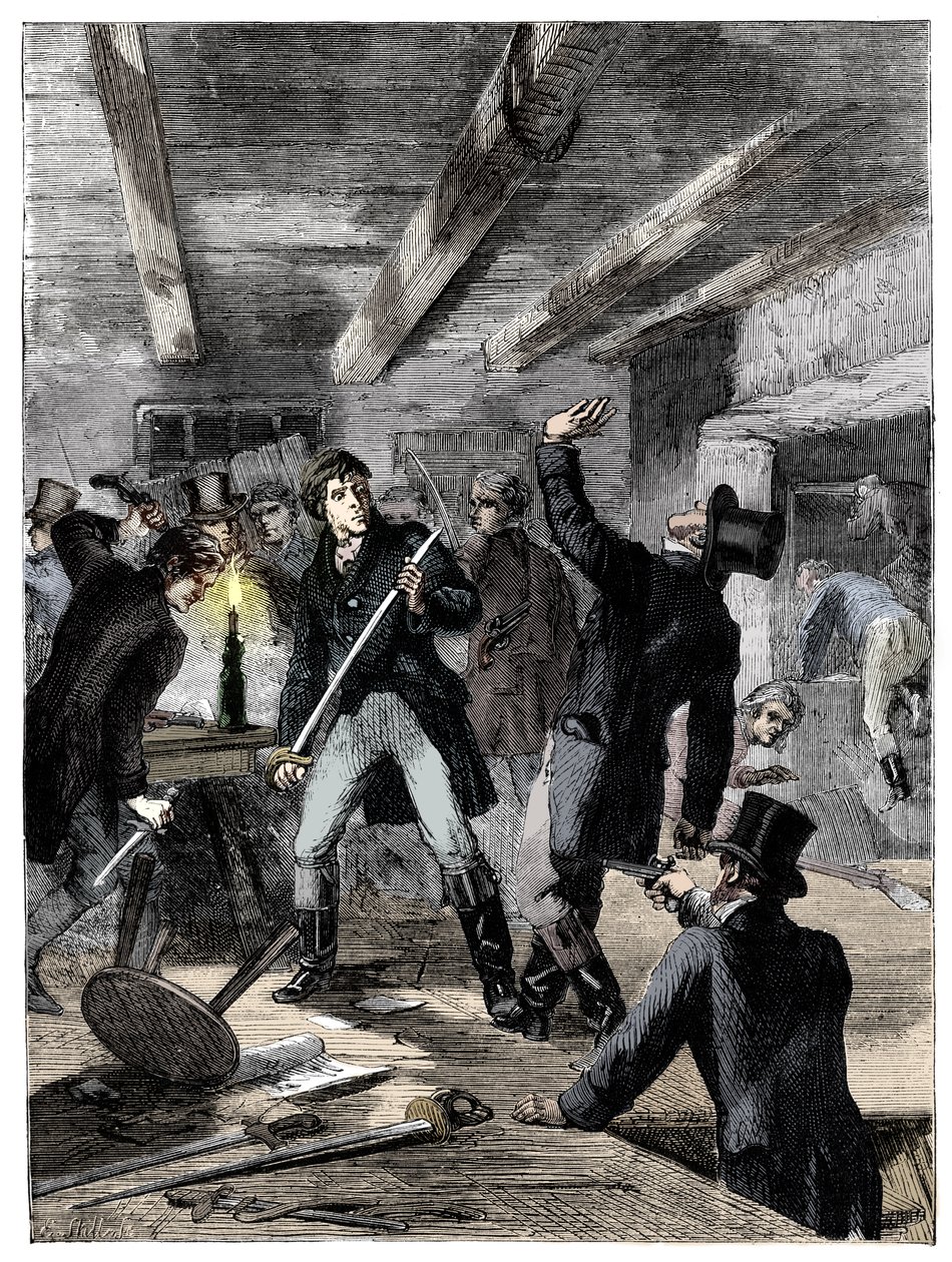 ケイトストリートの共謀者の逮捕、1820年c1895 作： 不明