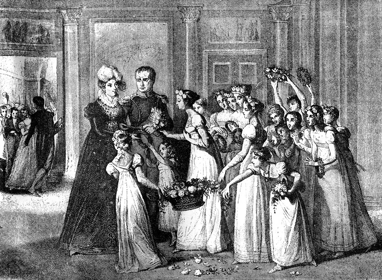 1810年3月27日、フランスのコンピエーニュにマリールイーズが到着1882〜1884 作： 不明