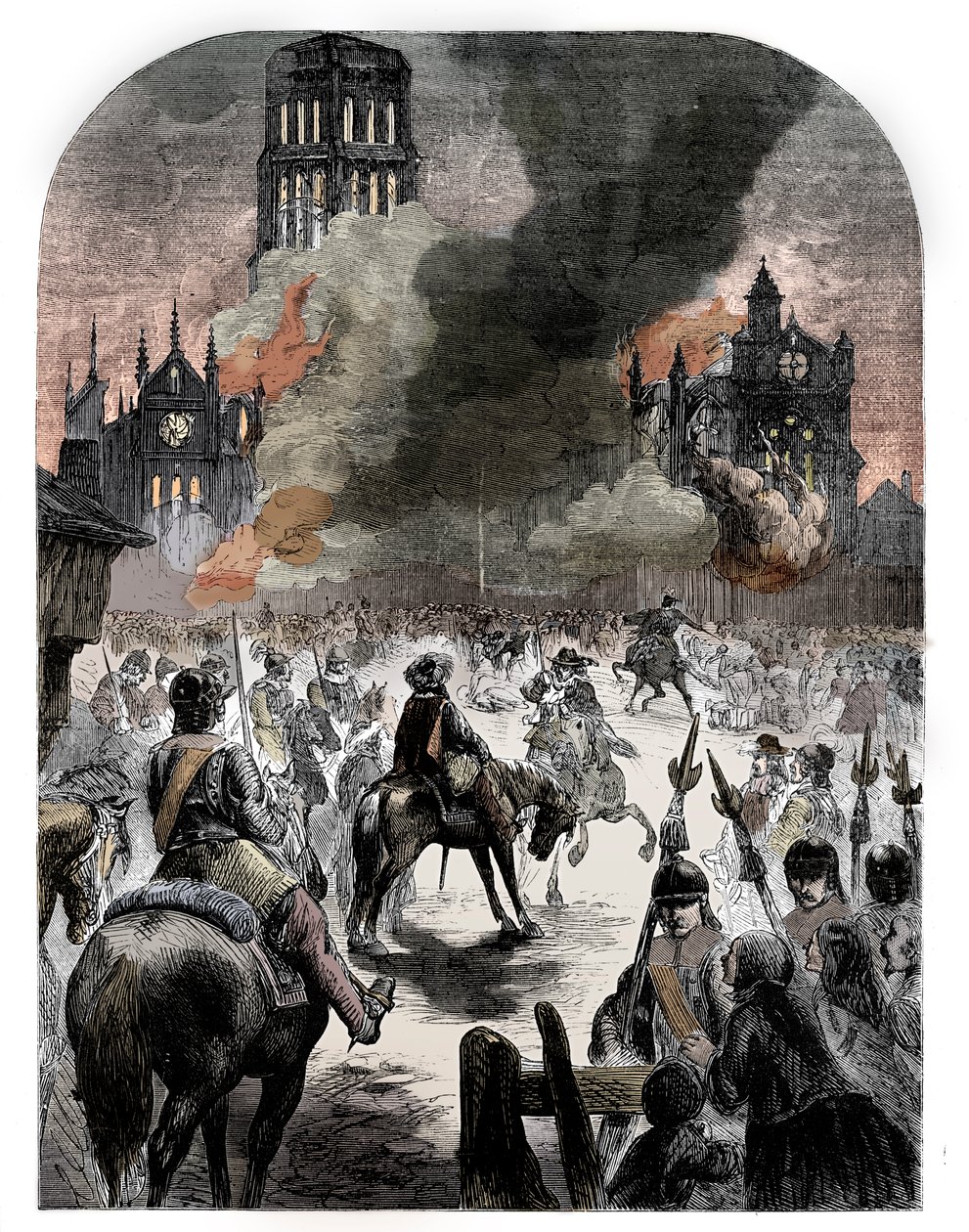 ロンドンの大火、c1902の間にセントポール大聖堂の燃焼 作： 不明
