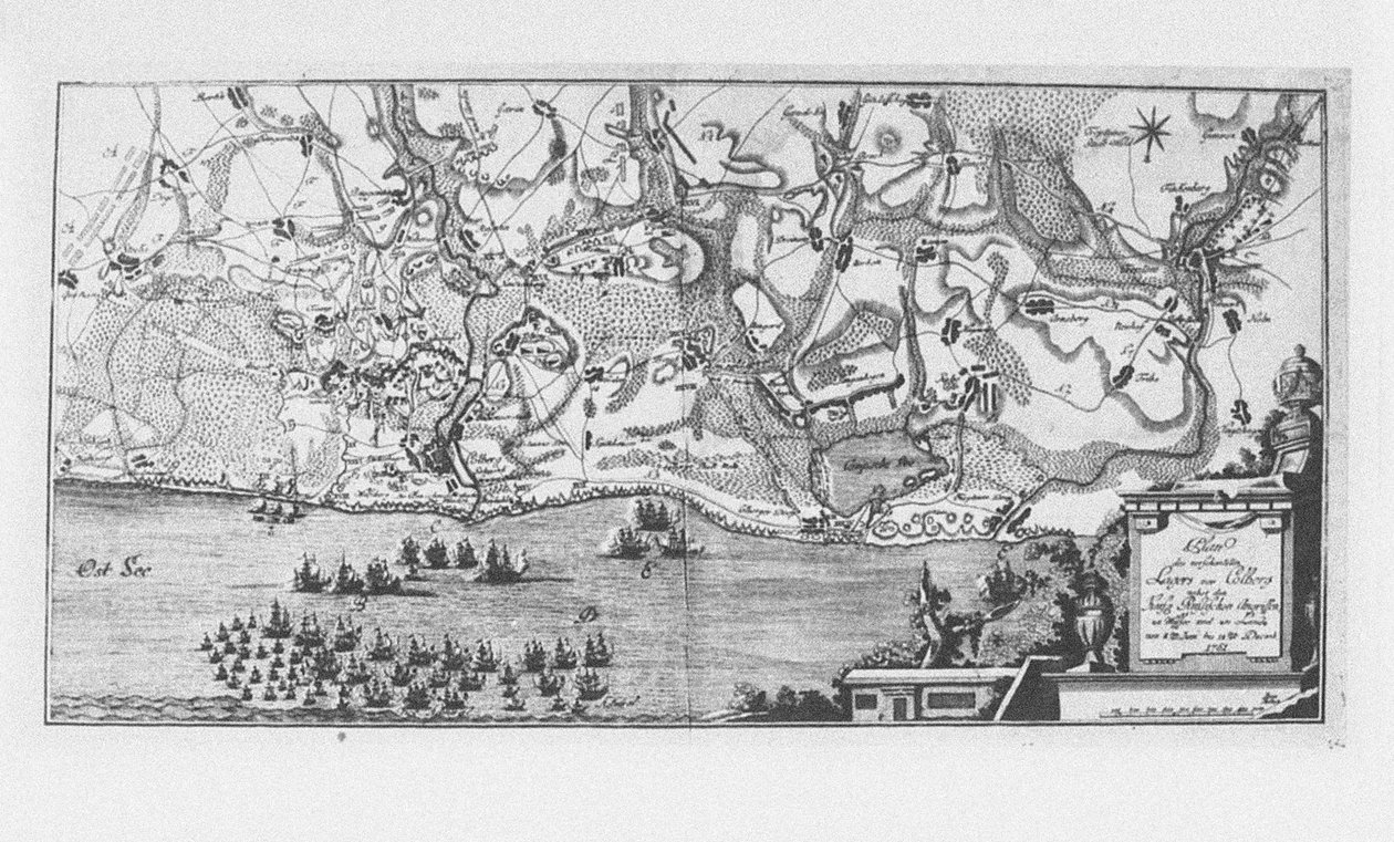 1761年12月16日、1761年にプロイセンのコルベルク要塞を占領 作： 不明