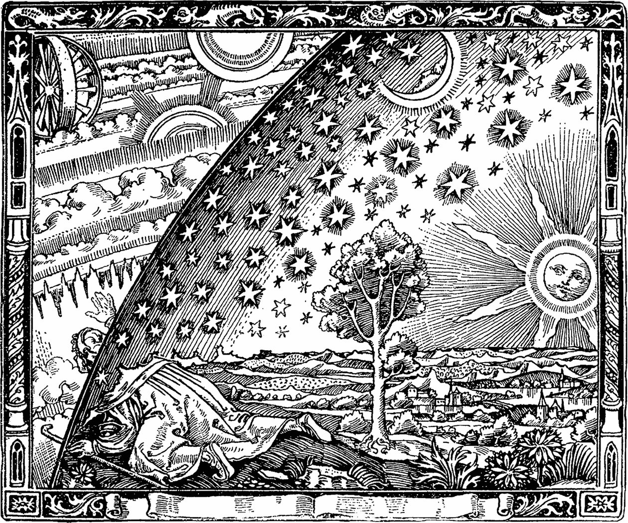 成層圏からの大空のフラマリオンの彫刻の端。カミルによる人気の気象学 作： 不明