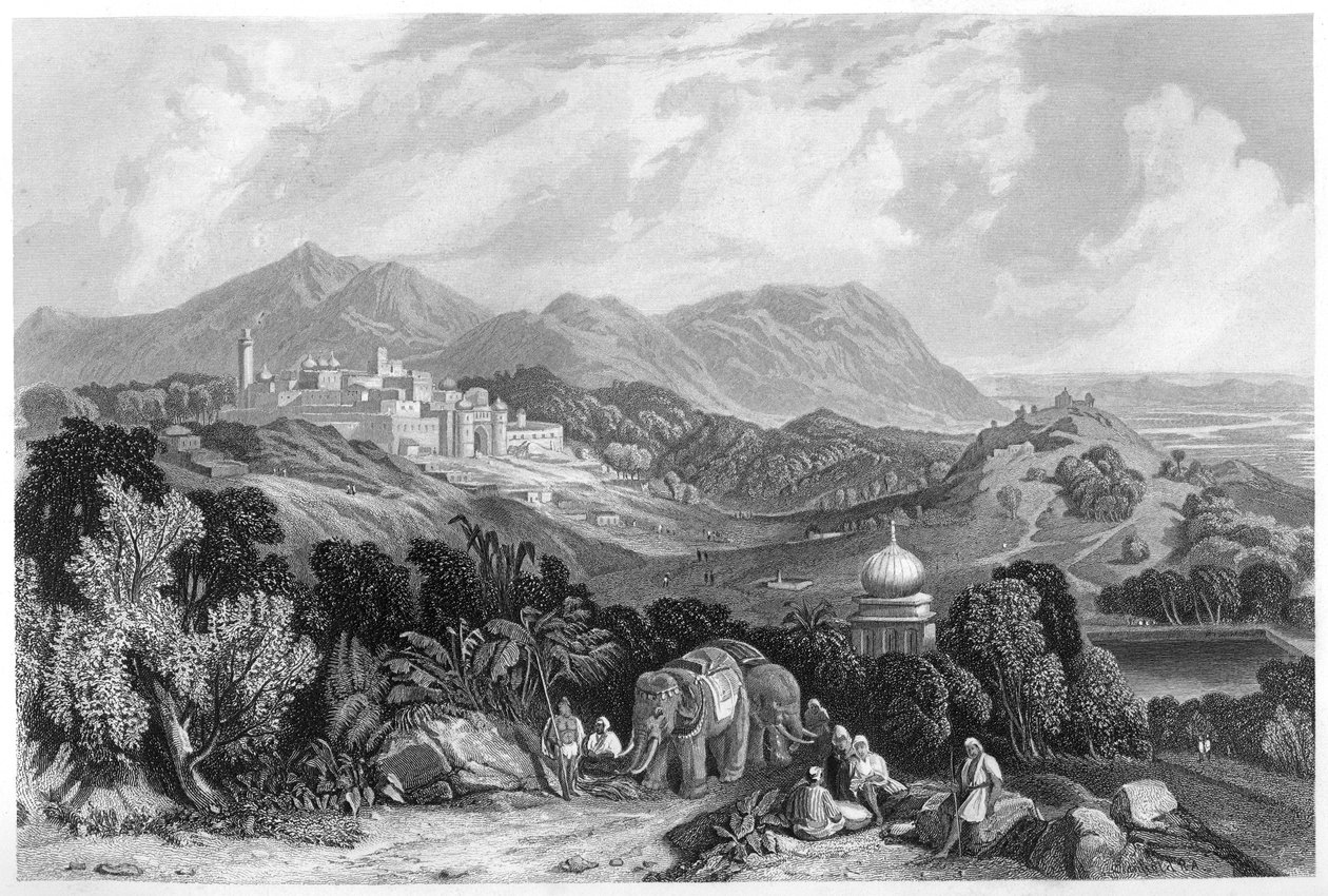 インド、アウデの領土にあるナハンの要塞、c1860 作： 不明