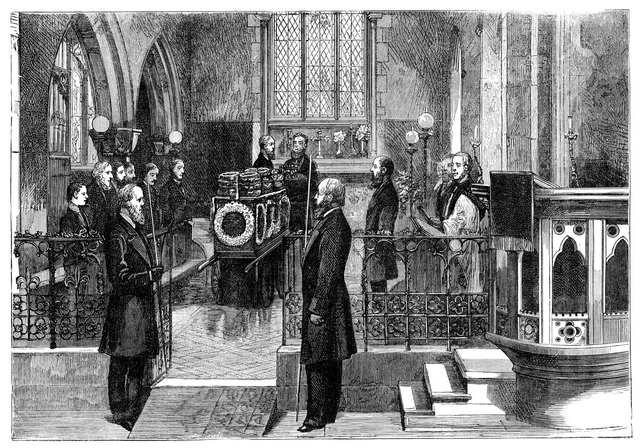ベンジャミンディズレーリ1804-1881の葬儀、19世紀後半のイギリス首相 作： 不明