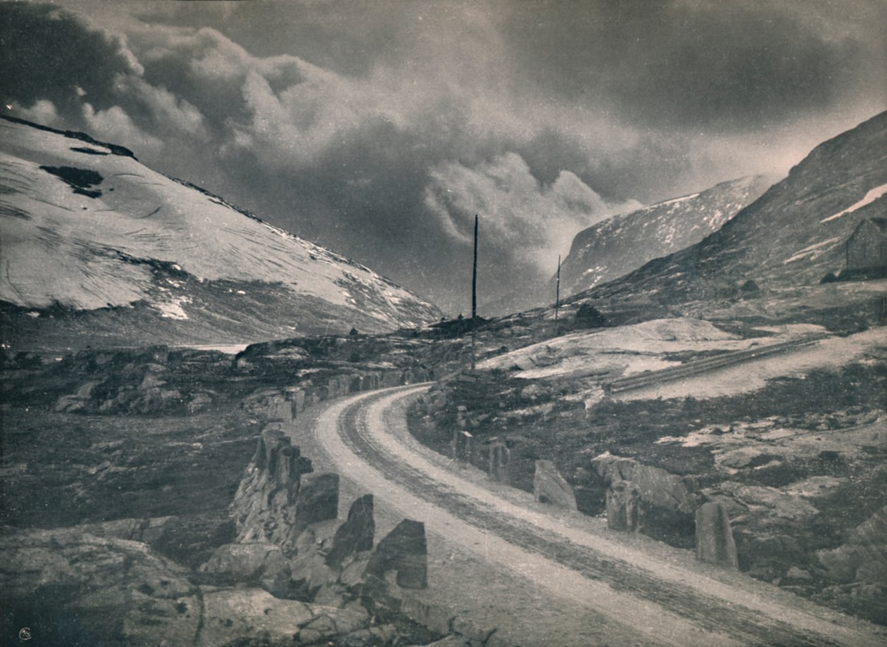 山道Grotli-Stryn、1914年。 作： 不明