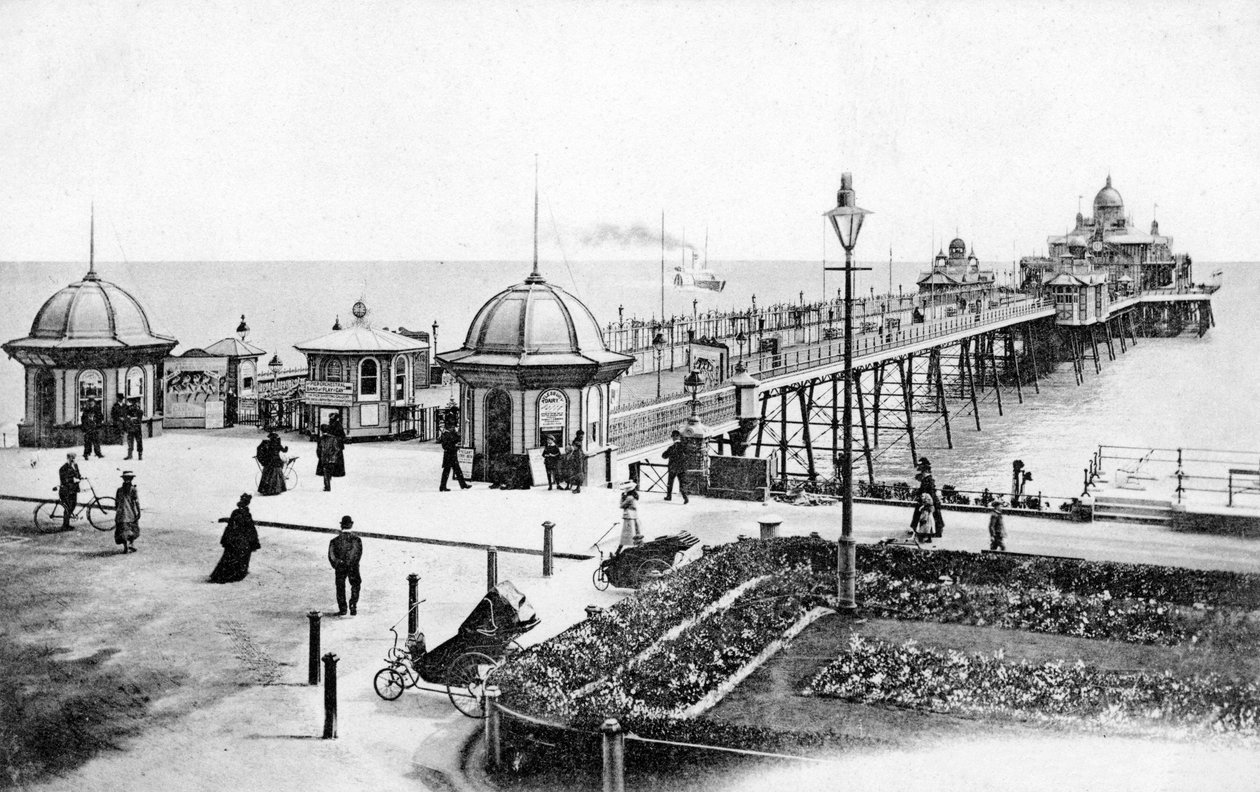 イーストサセックス、イーストサセックス、c1900s-c1920sの桟橋 作： 不明