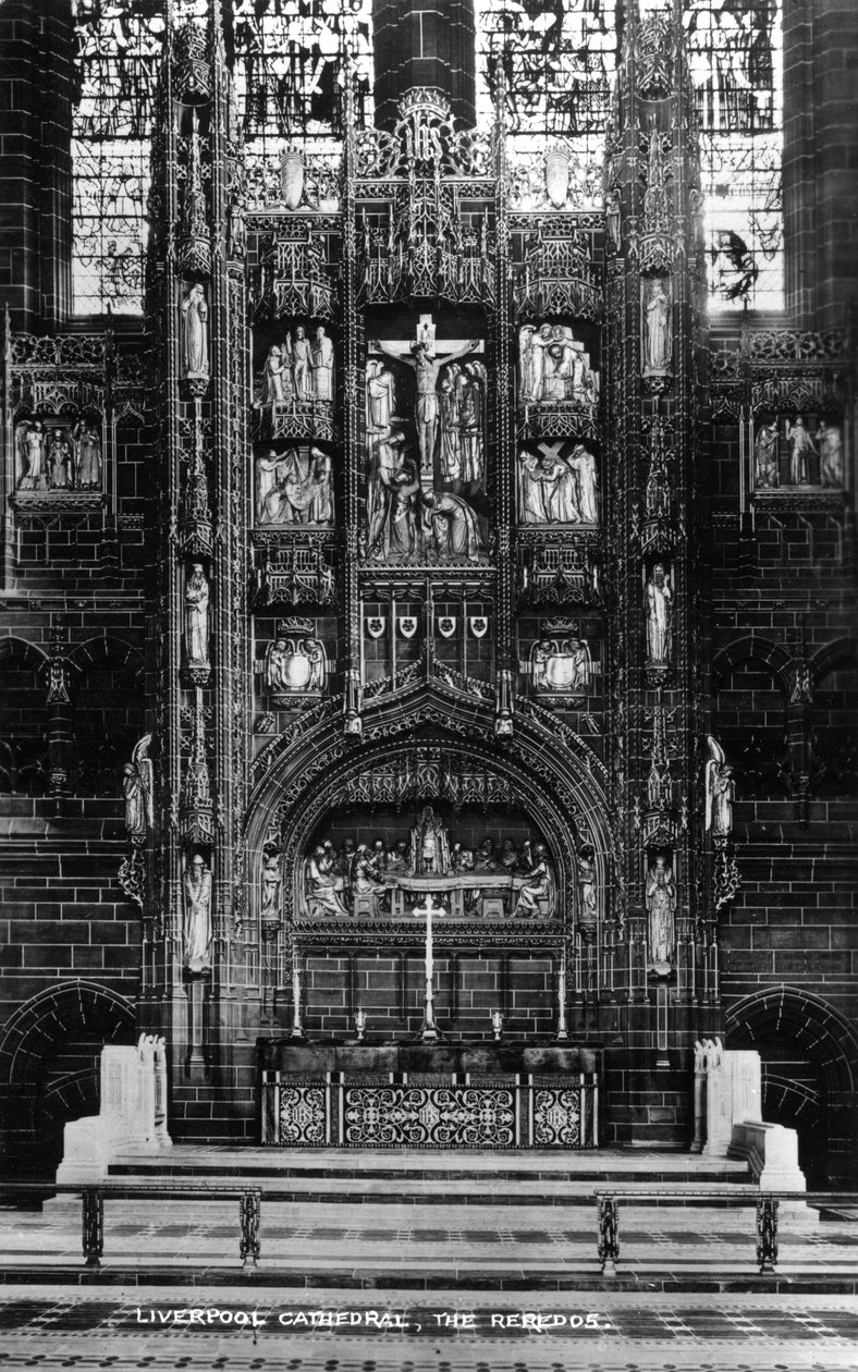 20世紀のリバプール大聖堂のreredos 作： 不明
