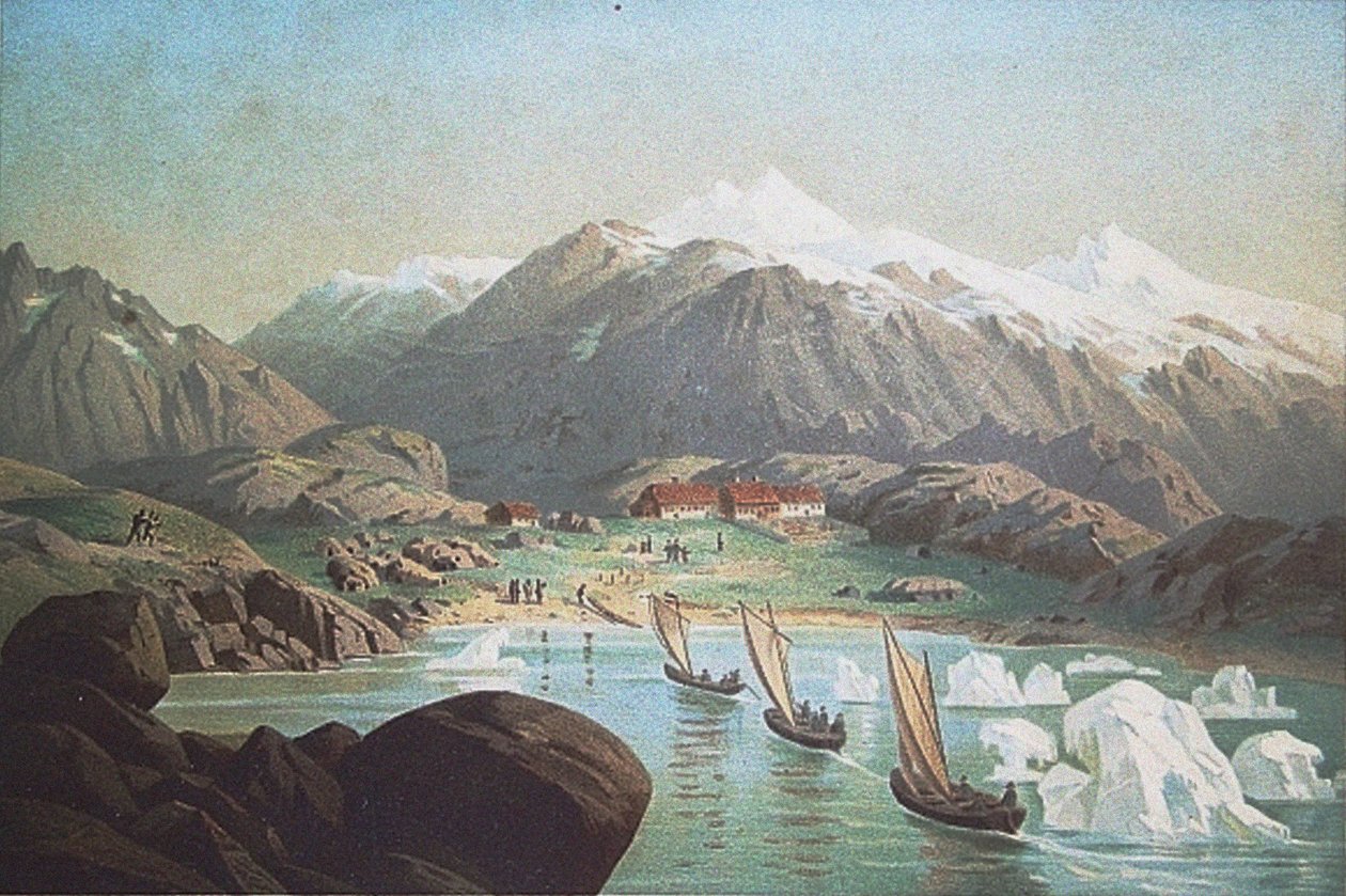 1869年の北極とグリーンランドへの2番目のドイツ北極遠征 作： 不明