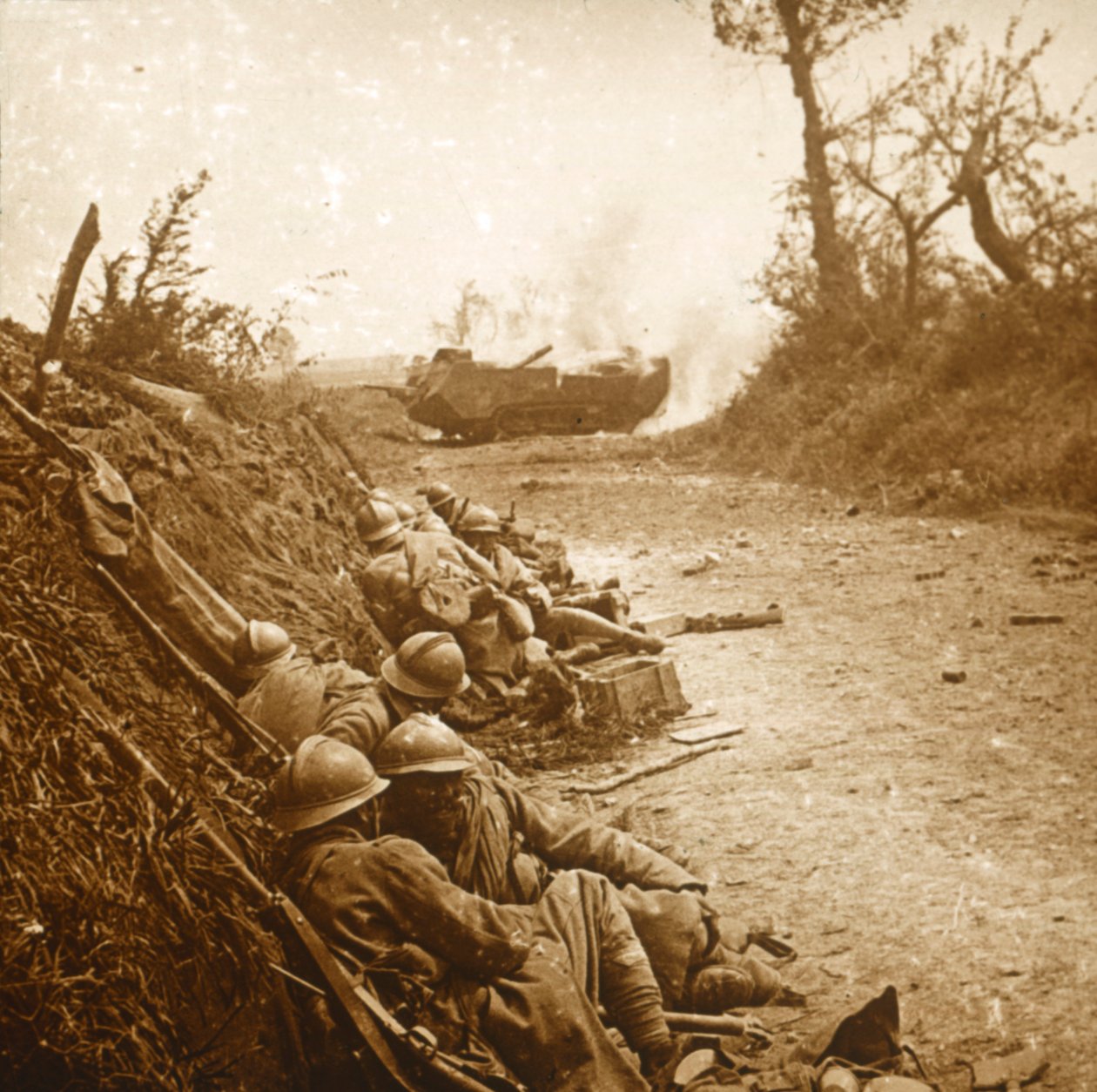 1918年6月、北フランス、クールセルの占領 作： 不明