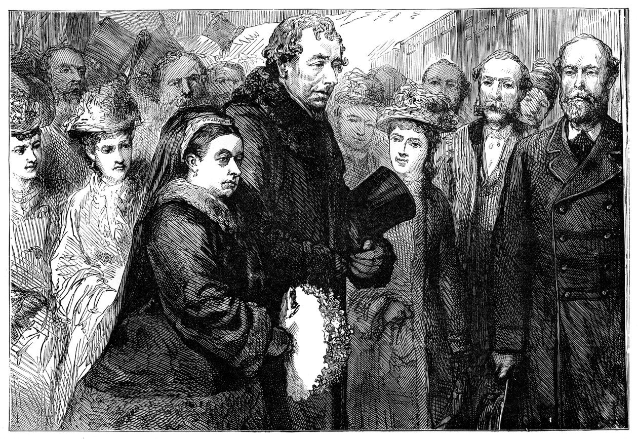 ビクトリア女王1819年から1901年にハイウィコムのヒューデンデンマナーを1877年に訪問 作： 不明