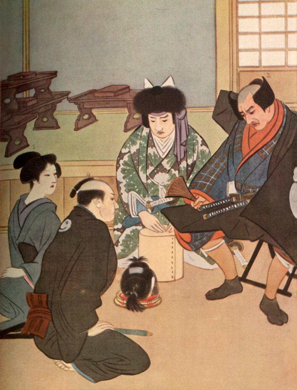 1919年、菅原卿の息子、関州祭の頭です。 作： 不明