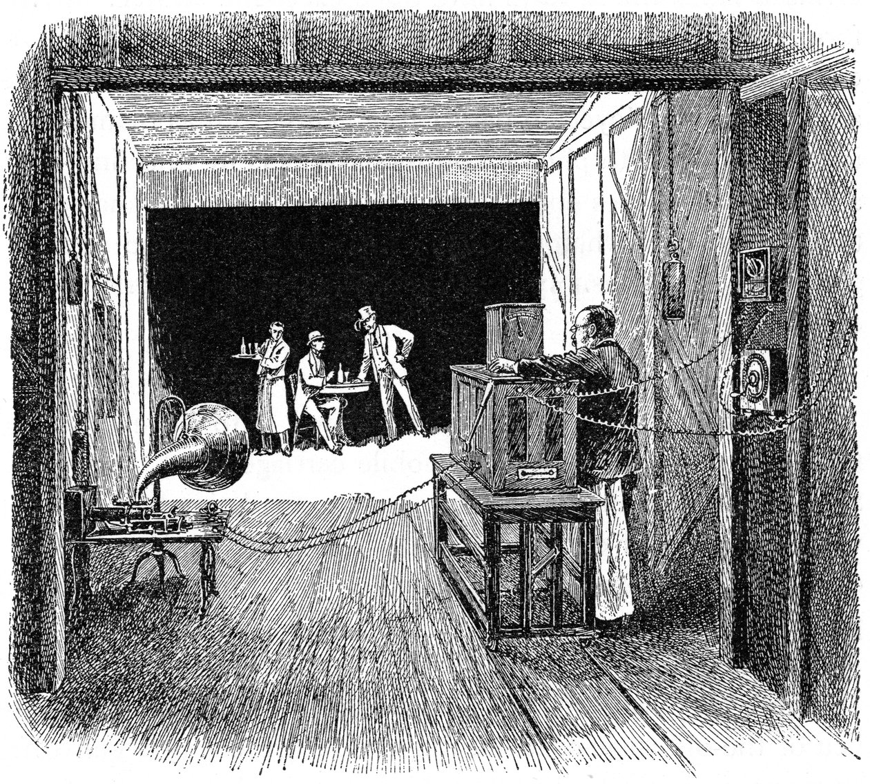 トーマスエジソンズキネトグラフィックシアター、c1891 作： 不明