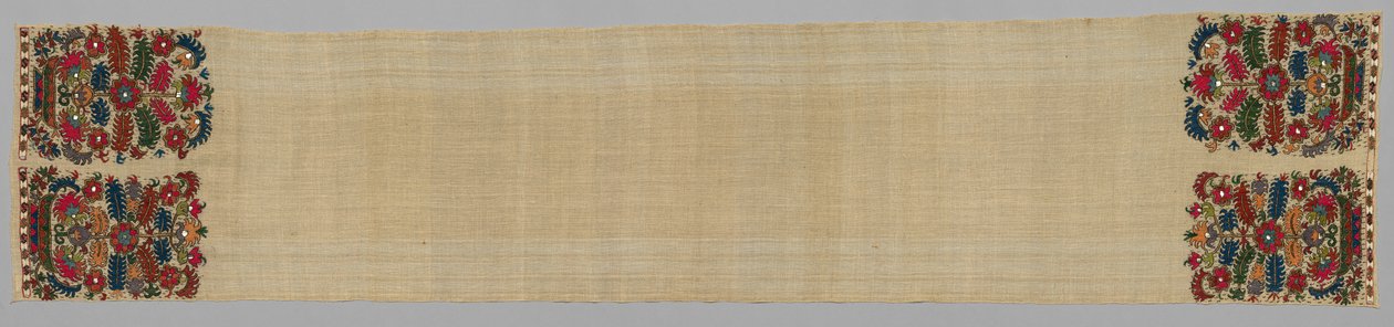 タオル、1700年代。 作： 不明