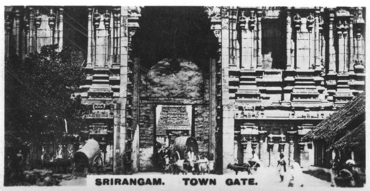 タウンゲート、スリランガム、インド、c1925 作： 不明