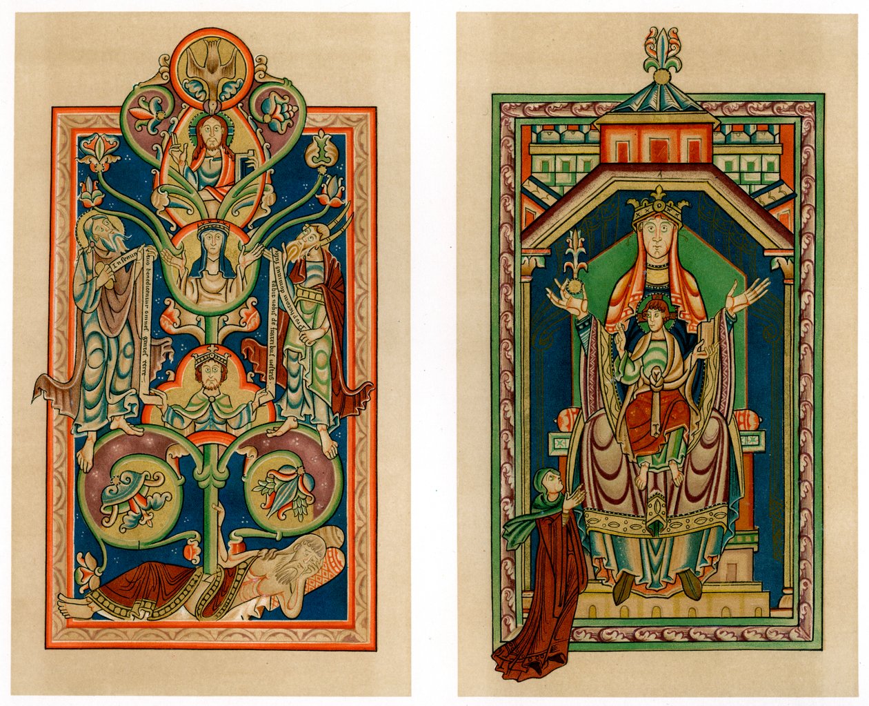 ジェシーとバージンとチャイルドの木が即位、c1130-1140 作： 不明