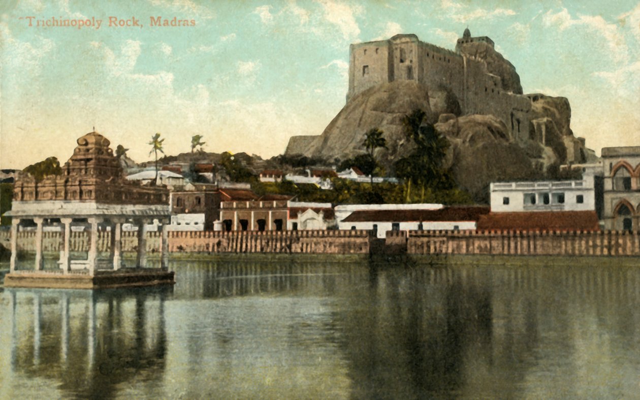 Trichinopoly Rock、マドラス、1917年。 作： 不明