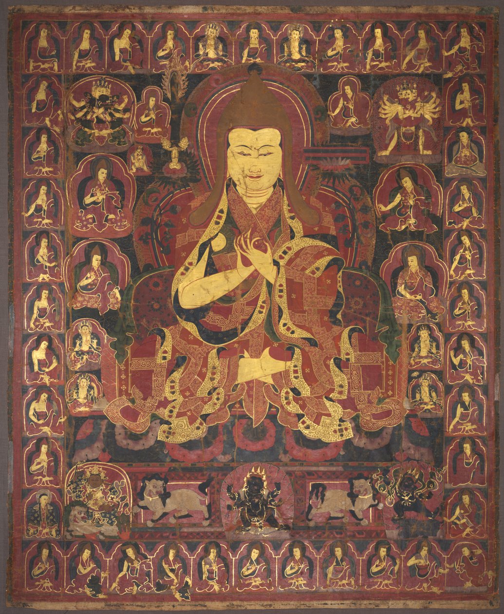 Geluk Orderの創設者であるTsong Khapa、c。 1440-1470。 作： 不明