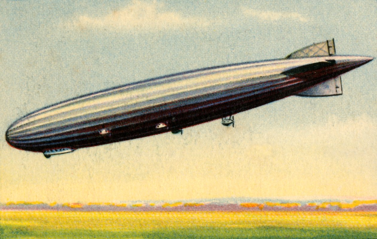 USSロサンゼルス飛行船、1920年代、1932年。 作： 不明