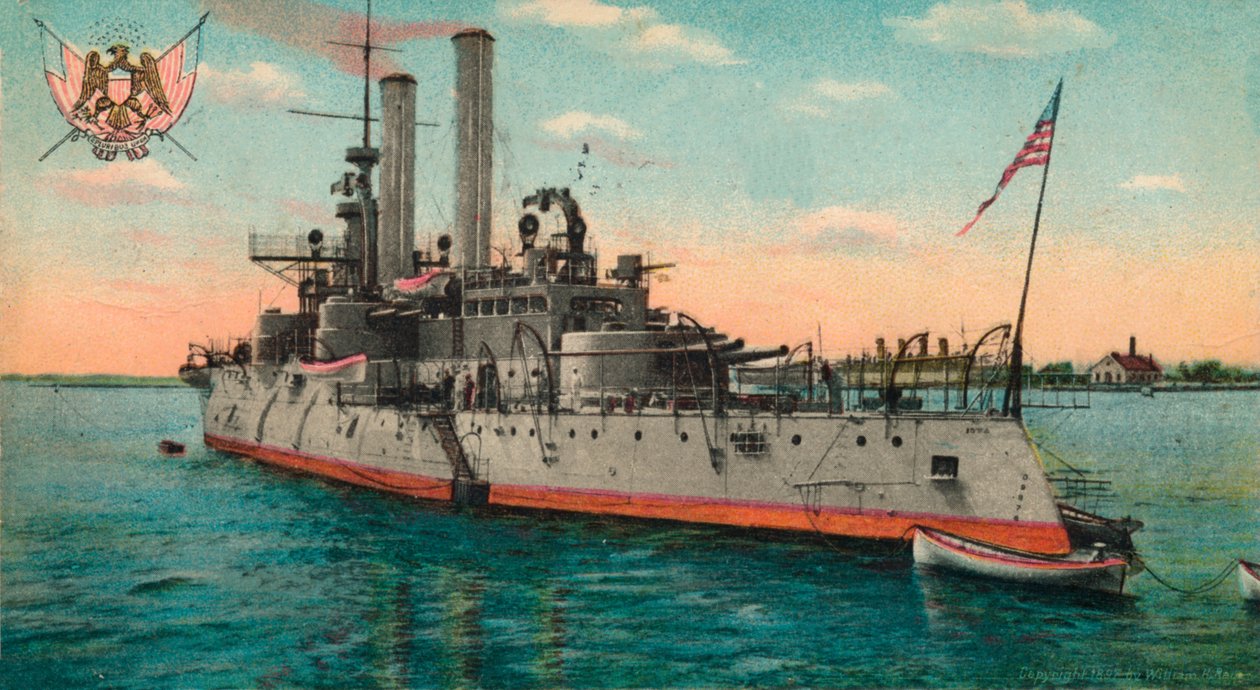 米国戦艦アイオワ、c1908 作： 不明