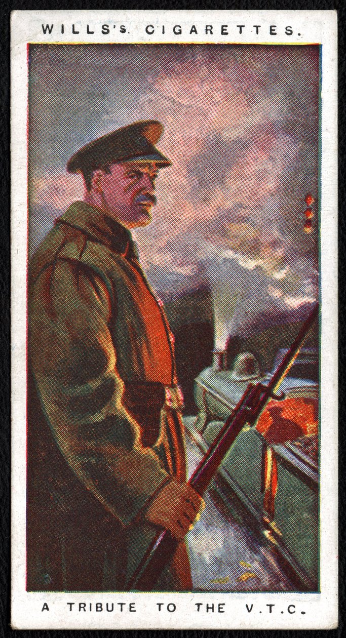 イギリス : 1917年に帝国タバコ会社が軍民の戦争努力に敬意を表して発行した24枚のシガレットカードシリーズの1枚 作： 不明