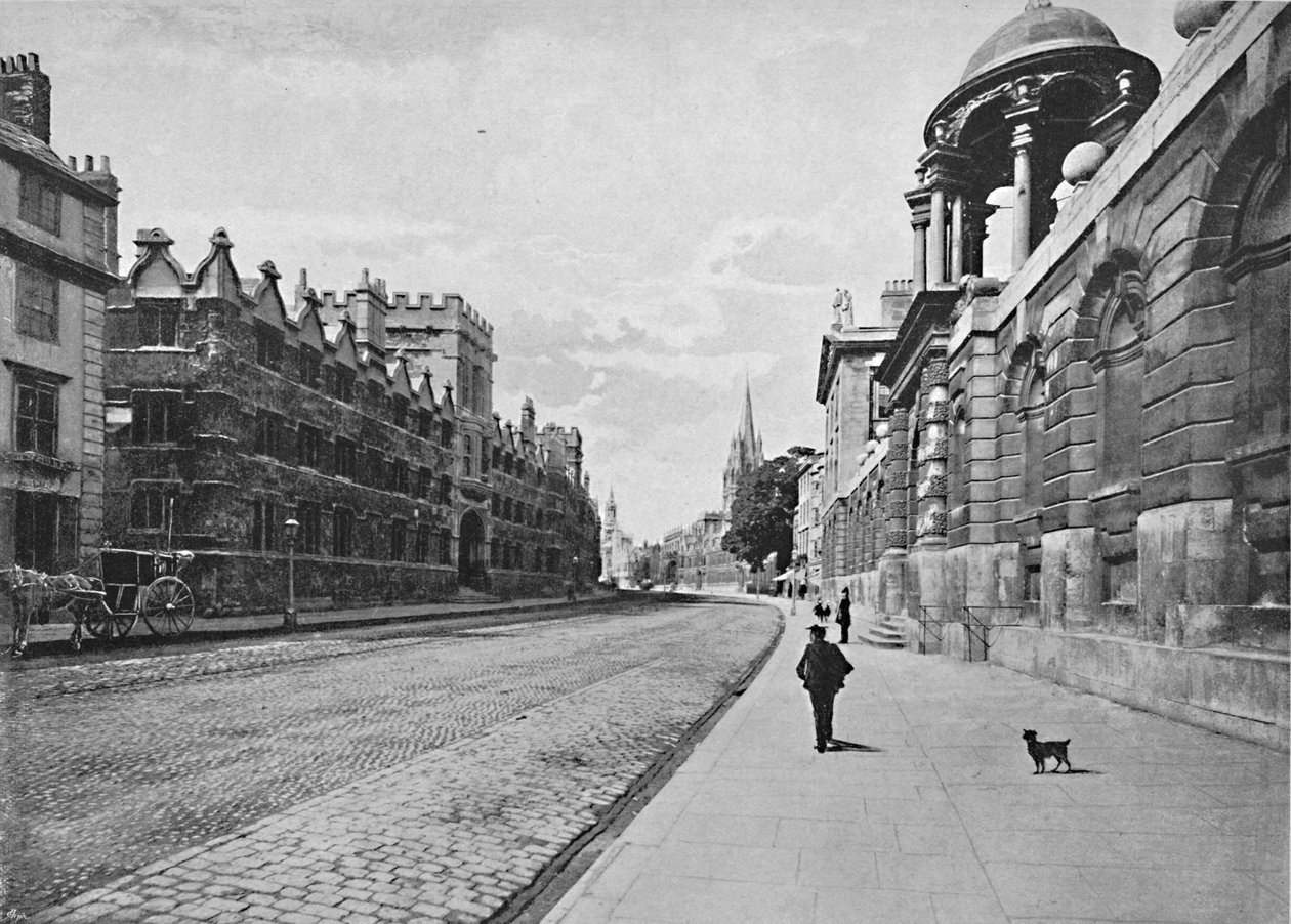ハイストリートの大学カレッジ、オックスフォード、c1896 作： 不明