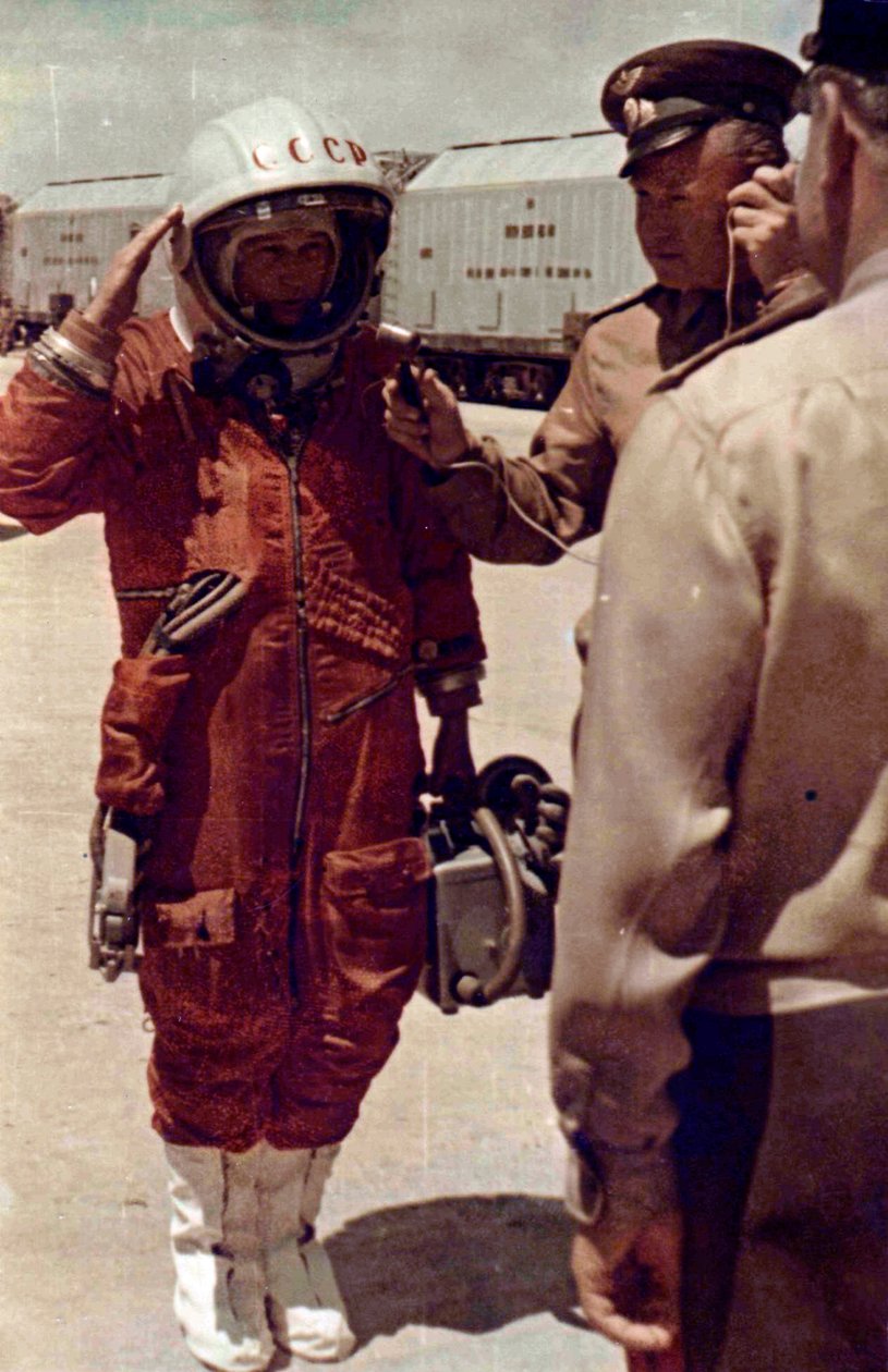 Valentina Tereshkova、ロシアの宇宙飛行士、バイコヌール宇宙基地、ソ連、1963年6月16日 作： 不明