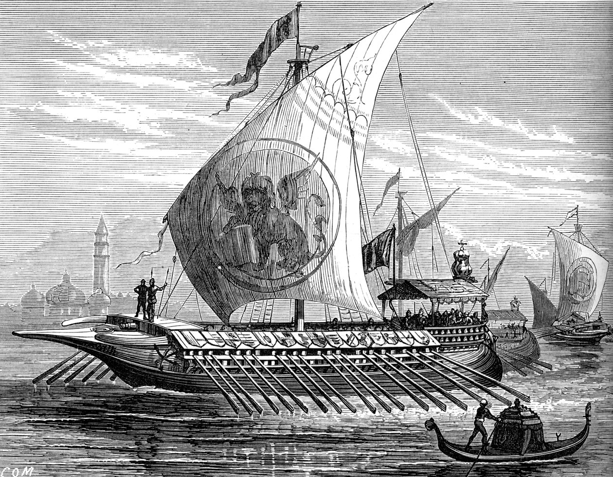 ベネチアンギャレー、c1880 作： 不明