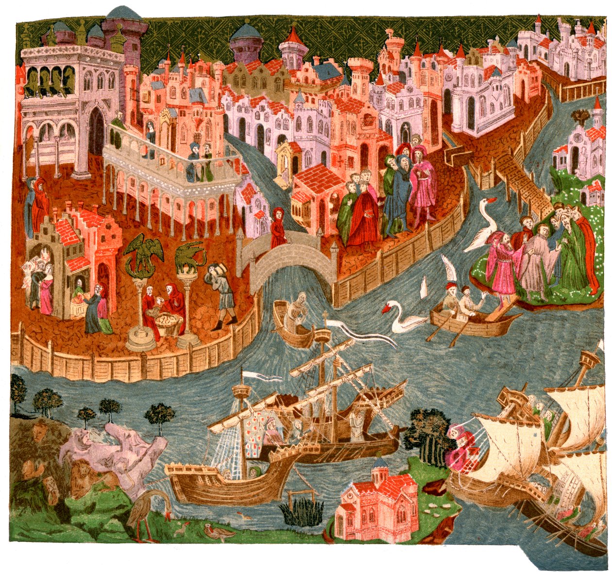 1338年のヴェネツィア、1892年 作： 不明