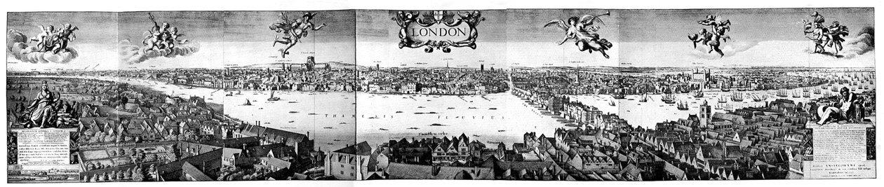 ロンドンの眺め、1650年、19世紀 作： 不明