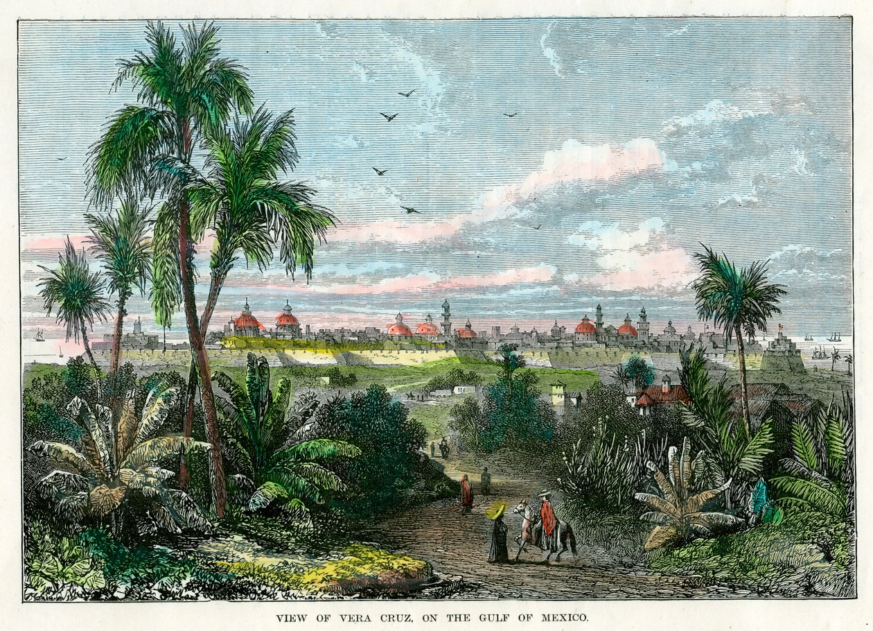 ベラクルス、メキシコ湾、メキシコ、c1880のビュー 作： 不明