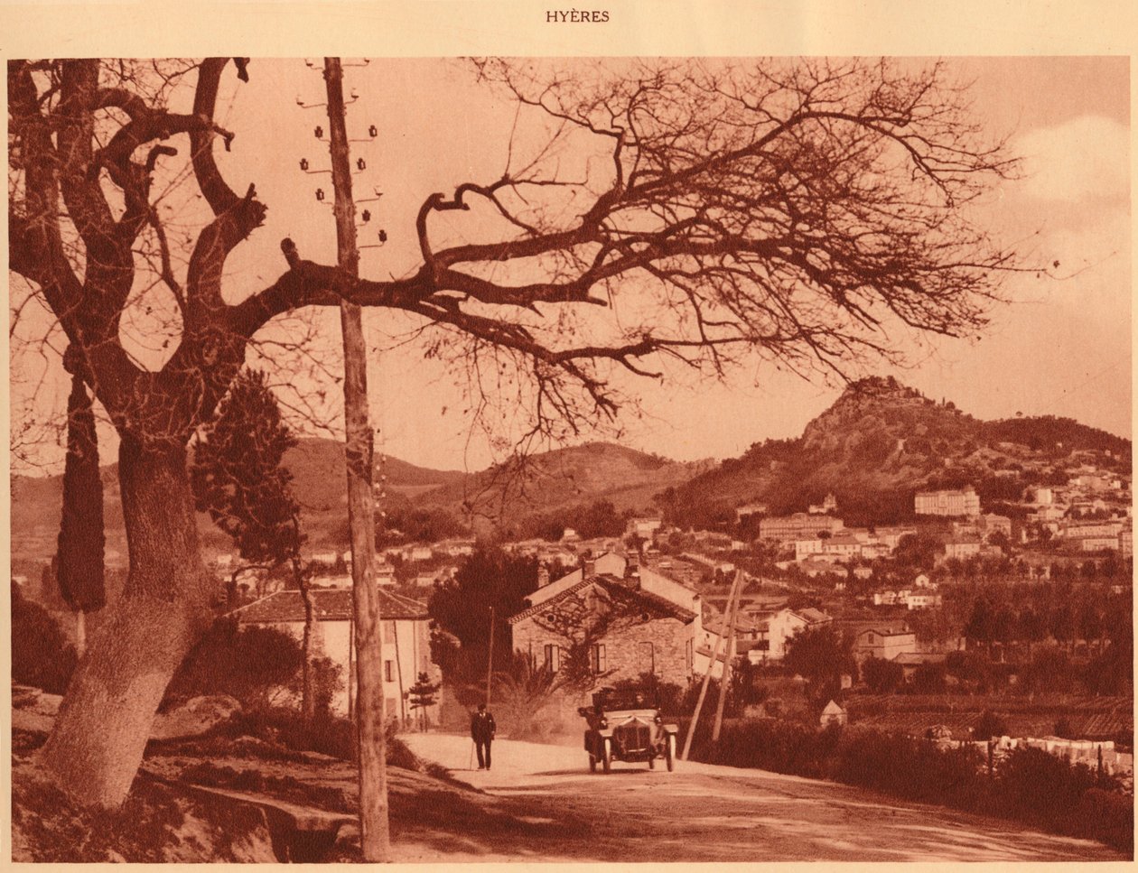 Chemer de lHermitage、イエール、1930年から撮影したビュー。 作： 不明
