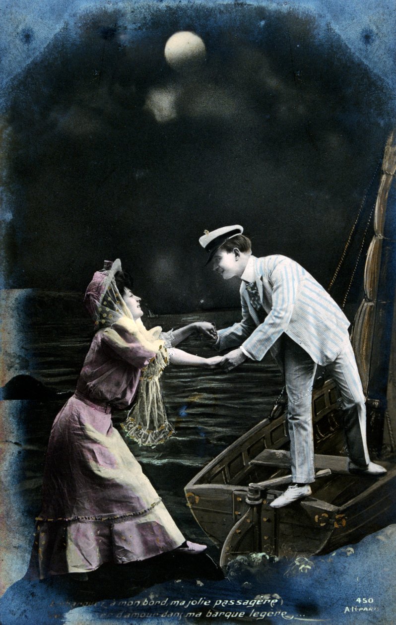 ヴィンテージフランスポストカード、c1900 作： 不明