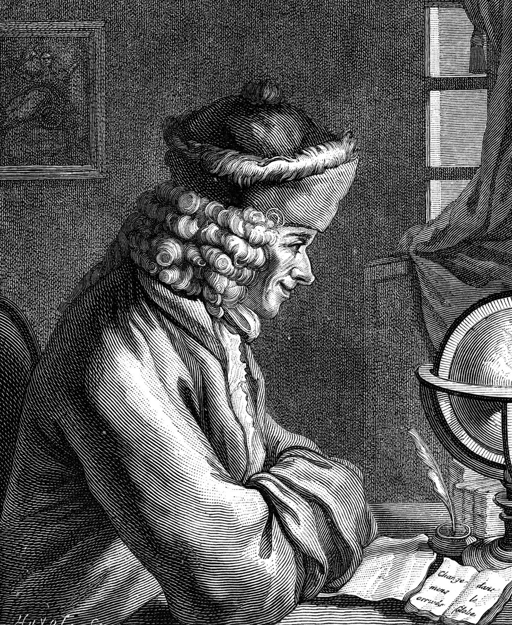 ヴォルテール、18世紀のフランス人作家、脚本家、風刺家、文学者 作： 不明