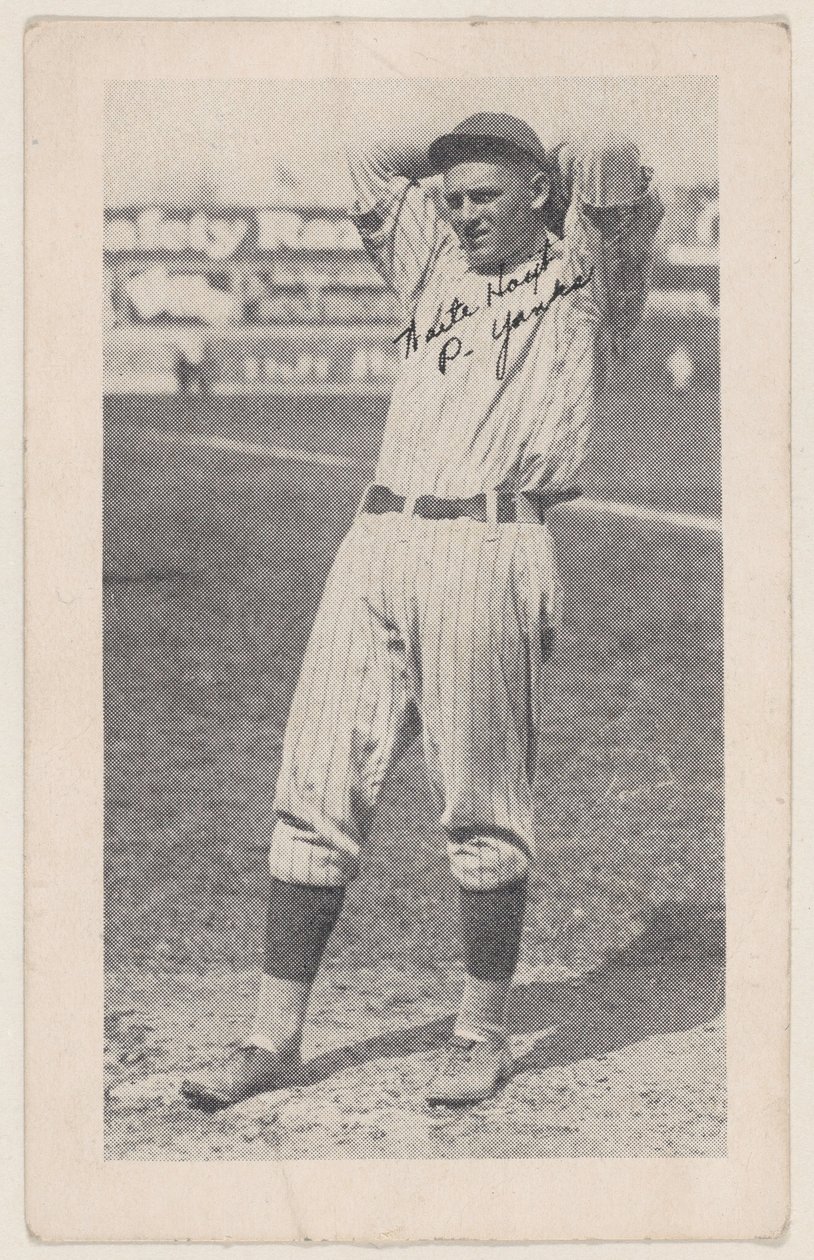Waite Hoyt、P. Yanks、野球ストリップ カード W575-2、ca. 1921-22。 作： 不明