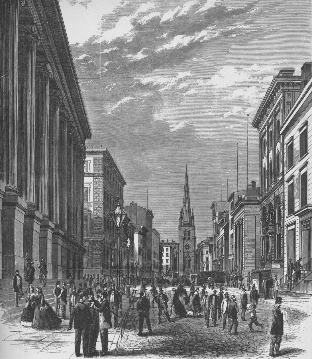 ウォールストリート、ニューヨーク市、1866、1938 作： 不明