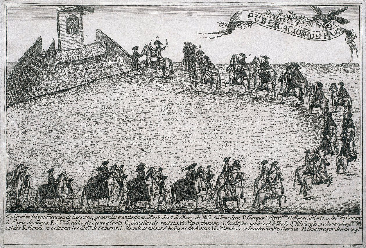 War of the Oranges, engraving 作： 不明