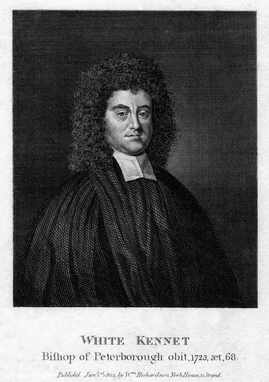 ホワイトケネット1660-1728、歴史家、ピーターバラ司教、1803年 作： 不明