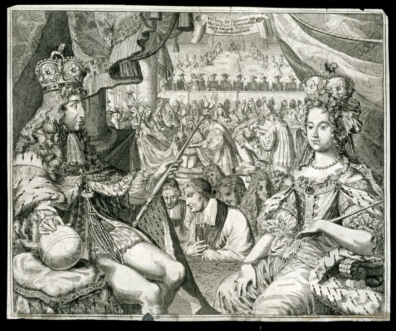 ウィリアム 3 世とメアリー 2 世、グレート ブリテンおよびアイルランドの王と女王、c1689 作： 不明