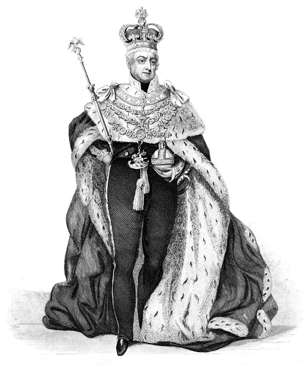 1837年イギリスの王、ウィリアム4世