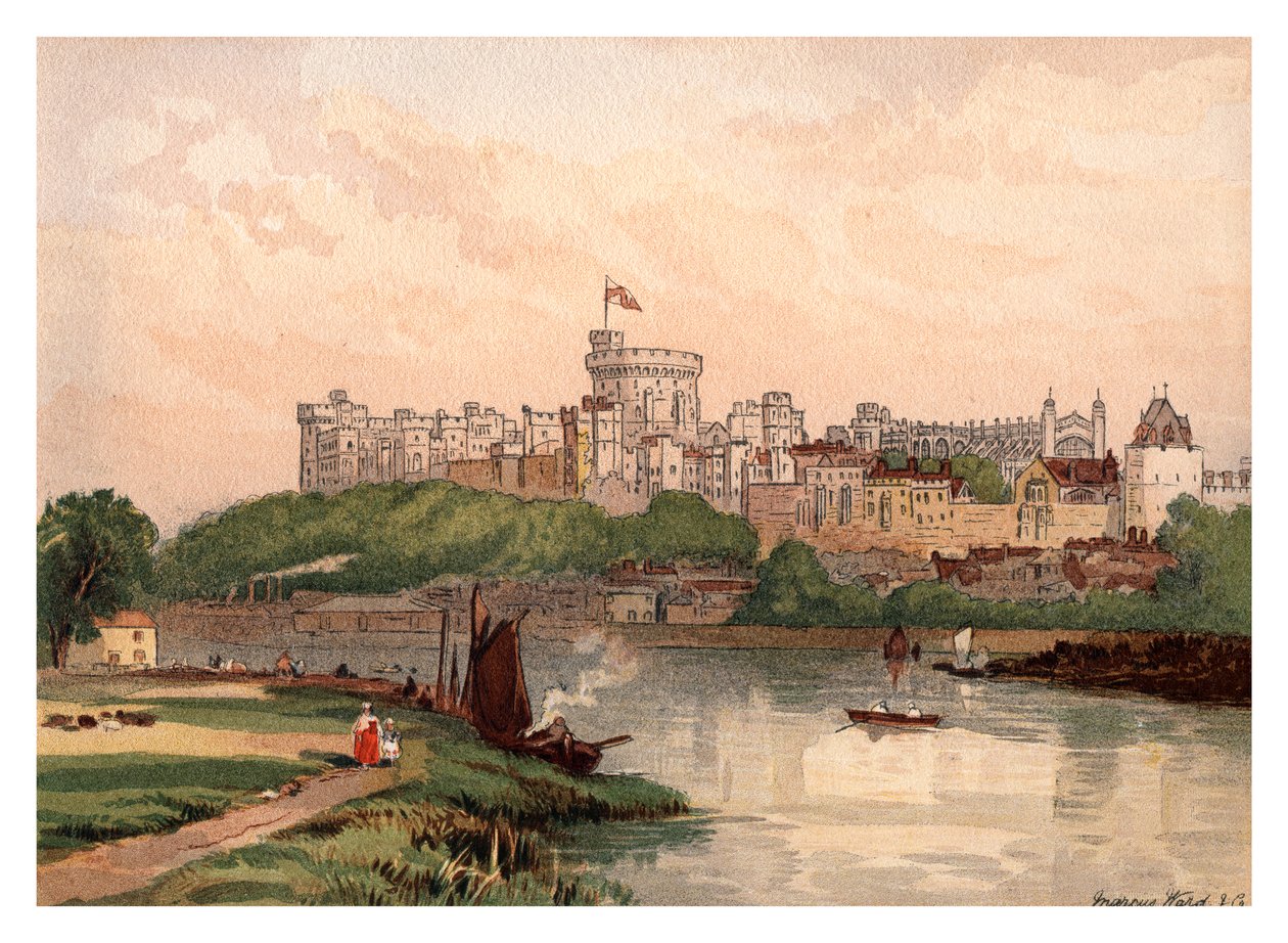 ウィンザー城、1880 作： 不明