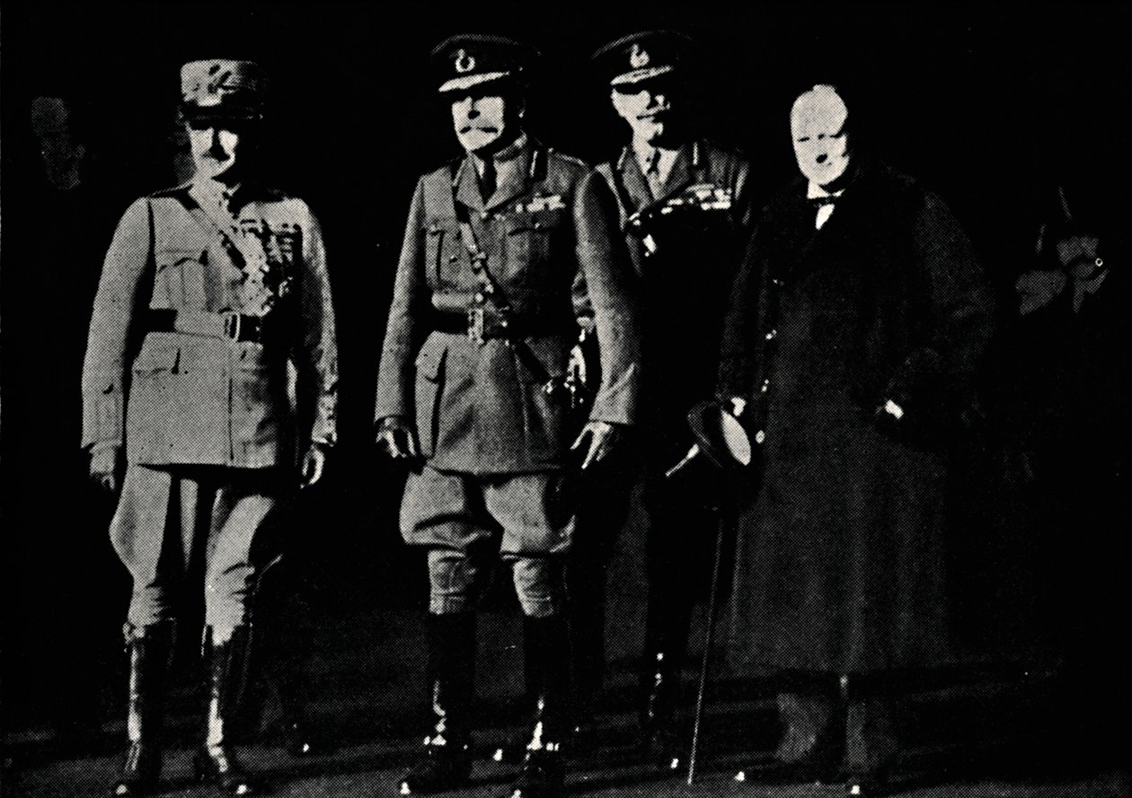 ディアス将軍とハイド元帥、1919年、1945年。 作： 不明