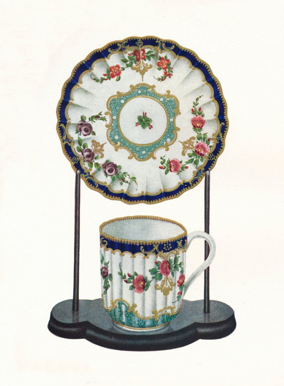 ウスターカップとソーサー、c1770 作： 不明