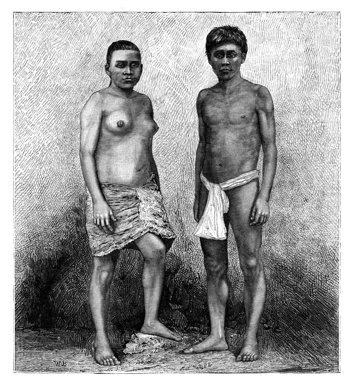 若いタラマンカスインディアン、中央アメリカ、c1890 作： 不明