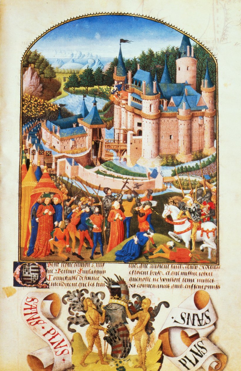 Ms 8266 f.281ピエール・ラ・ボー作のダーヴァル城の包囲 作： 不明不明